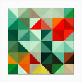 Squares and triangles in harmony 1 Canvas Print