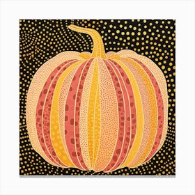 Yayoi Kusama Inspired Pumpkin Pink And Orange 9 Canvas Print