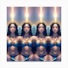 Four Channeling Goddesses Canvas Print