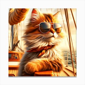 Tourist Cat Canvas Print