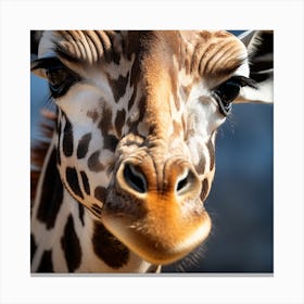 Giraffe Photo Canvas Print