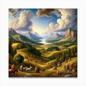 Christian Landscape Canvas Print
