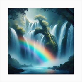 Mythical Waterfall 18 Canvas Print