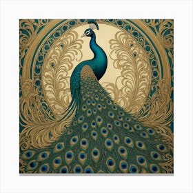 Peacock 45 Canvas Print