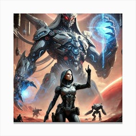 Nova Icarus Kaiju Command Sci Fi 1 Canvas Print