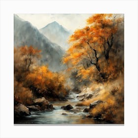 Japanese Landscape Painting (44) Canvas Print