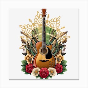 Acoustic Guitar 3 Canvas Print