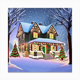 Christmas House 27 Canvas Print