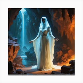 Ghost In The Forgotten Caves Of Ezpzia 3 Canvas Print
