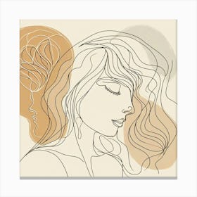 Drawing Of A Woman 1 Canvas Print