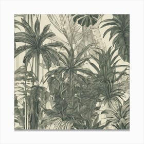 Jungle Wallpaper Canvas Print