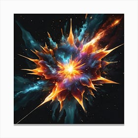 Space Explosion Canvas Print