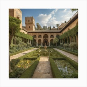 into the garden : Granada Canvas Print