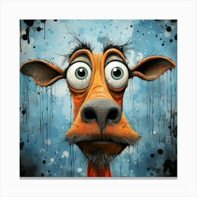 Cow With Big Eyes Canvas Print