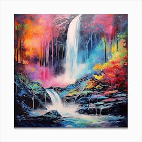 Waterfall In The Forest Canvas Print