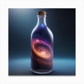 Galaxy In A Bottle Canvas Print