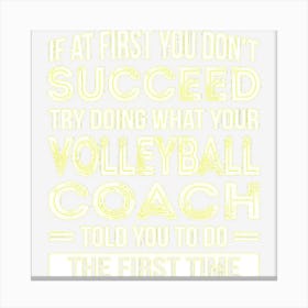 Volleyball Coach Gift Funny Thank You Gift Canvas Print