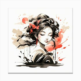 Geisha Canvas Print