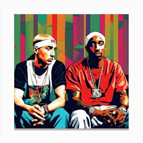 PAC & Eminem Canvas Print