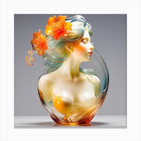 Glass sculpture Canvas Print