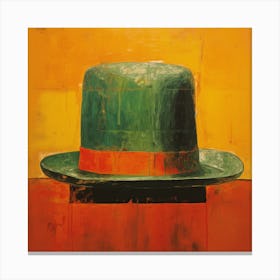 Green hat Canvas Print