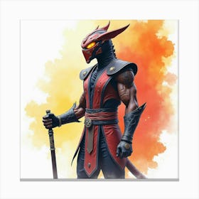 Mortal Kombat Ninja Fighter Concept Art (555) Canvas Print