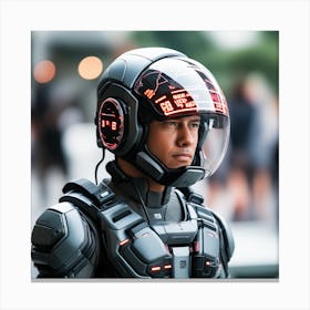 Futuristic Man 140 Canvas Print