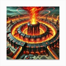 Inferno Nexus Secure Territories Canvas Print