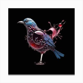 Bird In A Glass Canvas Print