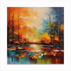 Abstract Landscape Painting Canvas Print