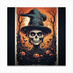 Halloween Skeleton 3 Canvas Print