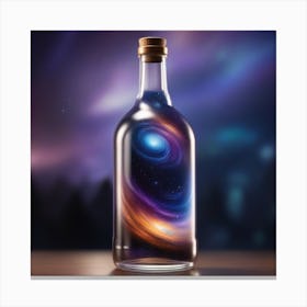 Galaxy In A Bottle 3 Canvas Print