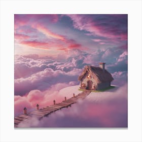 House In The Clouds Canvas Print