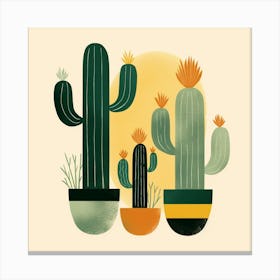 Cactus Illustration Art 81 Canvas Print