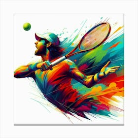 Tennis Player 1 Canvas Print