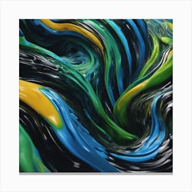 Abstract - blues Canvas Print