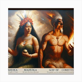 Artiphoria Mahuika Maori Female (2) Canvas Print