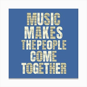 Music Blue Canvas Print