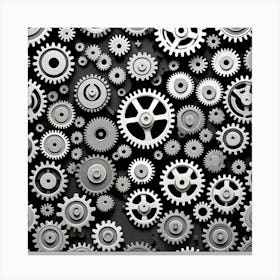 Gears Background 7 Canvas Print