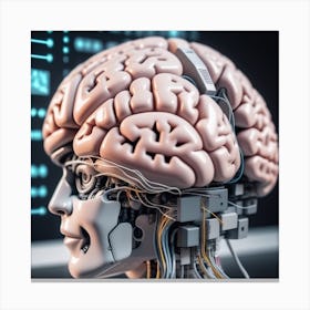 Brain Of A Robot 18 Canvas Print