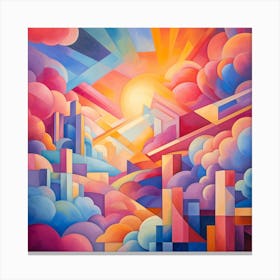 Abstract Cityscape 6 Canvas Print