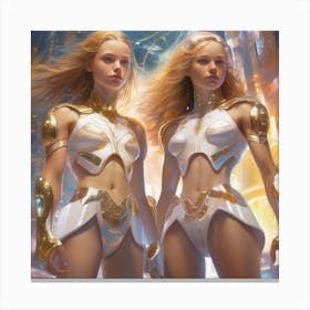 Sci-Fi Women Canvas Print