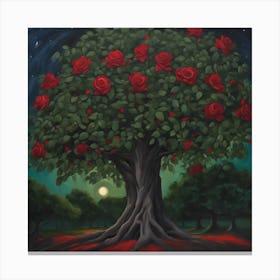 Tree Of Roses 2 Canvas Print