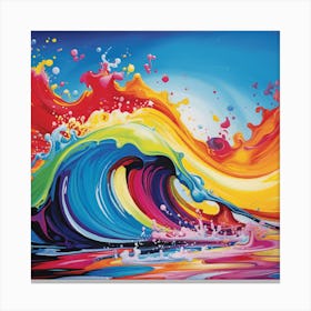 Colorful Wave Canvas Print