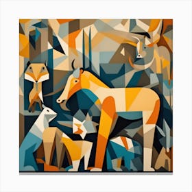 Zoo Scene Canvas Print