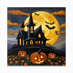 Haunted House 3 Canvas Print