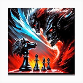 Demon Chess Canvas Print
