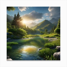 Landscape - Landscape Stock Videos & Royalty-Free Footage 1 Canvas Print