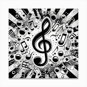 Music Background Canvas Print