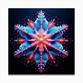 Majestic Snowflake Canvas Print